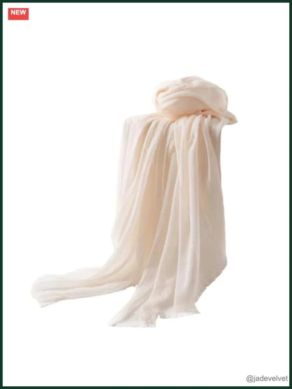 Lightweight Cotton Linen Silk Blend Scarf, Solid Long Shawl Wrap for Travel Work